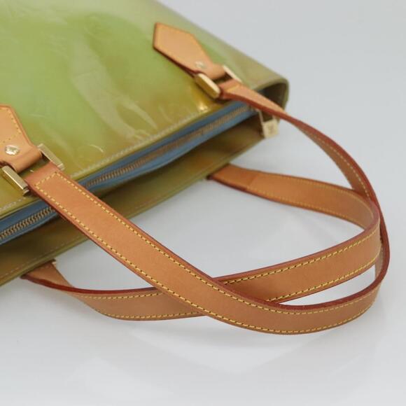 LOUIS VUITTON Monogram Vernis Houston Hand Bag Baby Blue M91005 - Picture 7 of 12